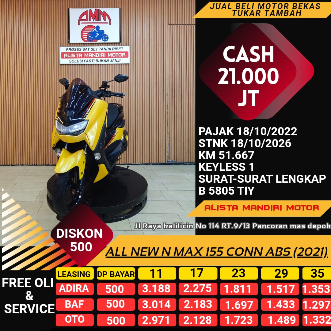 ALL NEW N MAX 155 CONN ABS 2021 B 5805 TIY